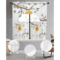 thumbnail image 2 of Bees Branches Swag Curtains for Living Room/Bedroom Windows, Farmhouse Spring Botanical Watercolor Kitchen Curtains and Valances Set 36 Inch Length, Light Filtering Swags Valance Curtain Panels, 2 of 5