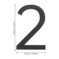 thumbnail image 2 of OUNONA House Numbers 3D Number Sticker Black Acrylic 1Pcs Versatile Identification for Office, 2 of 8