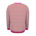 thumbnail image 6 of thefmos Women's Fall Winter Striped Long Sleeve V Neck Pullover Tops Dressy Casual Blouses Loose Cute Shirts Vacation Fashion Clothes, Pink M, 6 of 6