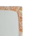 thumbnail image 2 of Coral Fitted Sheet, Raster Based Pattern with Watercolor Triangular Grid Hand Drawn Geometric, Soft Decorative Fabric Bedding, Twin XL Size, Coral Orange White, by Ambesonne, 2 of 2