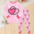 thumbnail image 2 of Gerichy Toddler Baby Girl Fall Winter Clothes Long Sleeved Pullover Shirt + Pants 2Pcs Casual Dailywear & Loungewear Outfits Set for Kids 2T-9T, 2 of 7