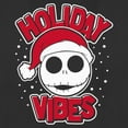 thumbnail image 2 of Women's The Nightmare Before Christmas Holiday Vibes Jack Skellington Graphic Tee Black X Large, 2 of 4
