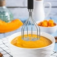 thumbnail image 3 of Machacadores de papas manuales reutilizables, prensador de papas de metal, prensador de frutas, utensilio de cocina, 3 of 7