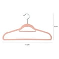 thumbnail image 6 of Isaac Mizrahi 30 Pack of Velvet Hangers in Blush, 6 of 8