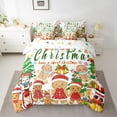 thumbnail image 2 of Manfei Kawaii Gingerbread Man 7-Piece Twin Bedding Sets for Preppy Kids Children,Merry Christmas Bedding Comforter Set,Happy Xmas Breathable Sheet Sets,Ultra Soft Home Decor,Reversible, 2 of 8