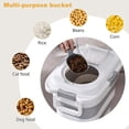 thumbnail image 7 of 2pack 25 lbs Dog Food Storage Container,Collapsible Dog Food Container with Scoop,Pet/Dog/Cat/Bird Food/Cat litter Storage Containers to Keep Dry,Easy to Move.(Black+white), 7 of 7