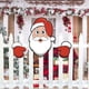 thumbnail image 1 of Christmas Fence Door Peek Hollow Board Plug-in Christmas Tree Garden Expression Decoration Sticker, 1 of 9