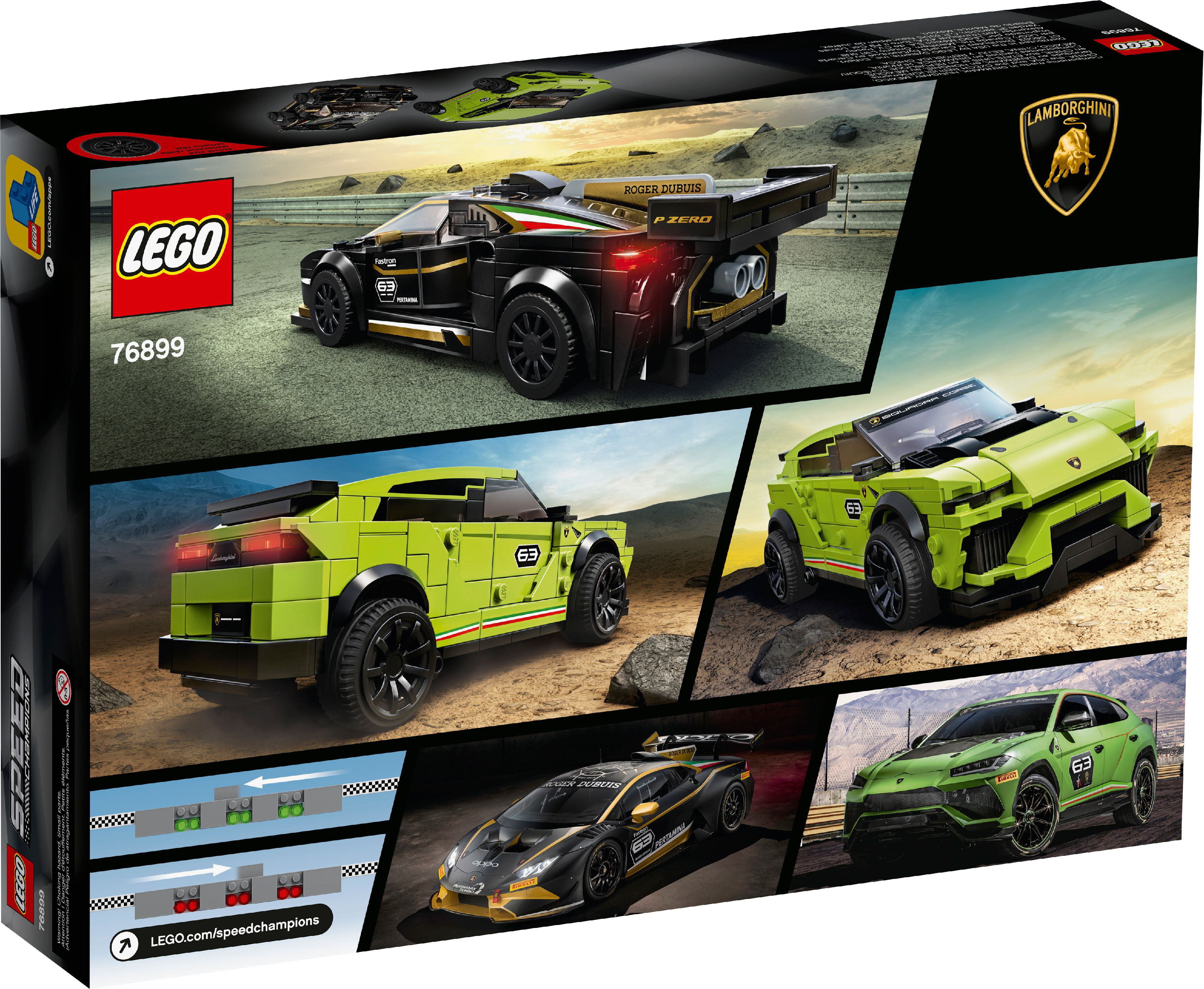 LEGO Speed Champions Lamborghini Urus ST-X & Huracán Trofeo EVO 76899 Building Kit - Walmart.com