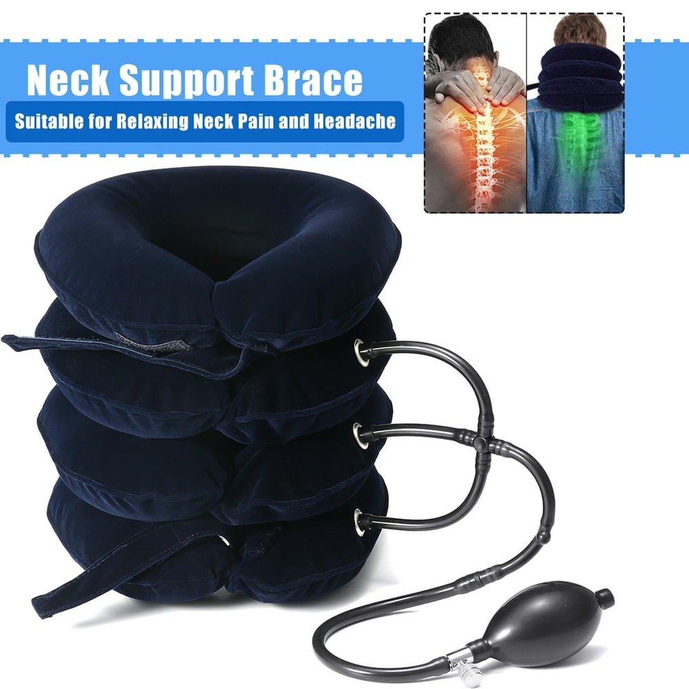 Cervical Neck Traction Device , 4 Layers Inflatable Adjustable Neck