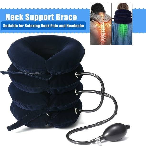 Cervical Neck Traction Device , 4 Layers Inflatable Adjustable Neck