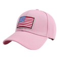 thumbnail image 2 of idosla American Flag Baseball Cap for Men Women, Tactical-Inspired Patriotic Design with USA Flag Embroidery & Adjustable Fit (Pink, One Size), 2 of 3