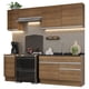 thumbnail image 1 of Cocina Integral MADESA Glamy Marrón 240cm, 1 of 5