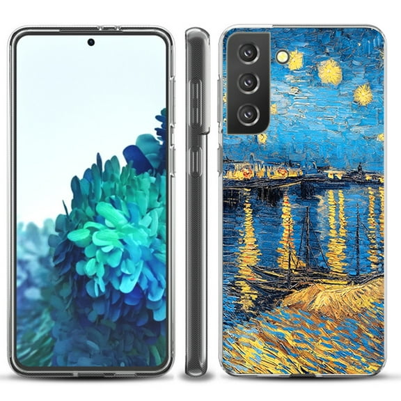 Slim-Fit TPU Protective Phone Case compatible with Samsung Galaxy S21  5G / S21 PLUS 5G, by OneToughShield ® - Starry Night Rhone