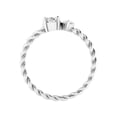 thumbnail image 4 of Dash Jewelry 14K White Gold Plated Moissanite Ring - 2 Ct VVS1/D Oval & Marquise Cut Moissanite Ring - Silver Moissanite Beautiful Special Occasion Rings - 2 Stone Twisted Rings, 4 of 7