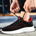 thumbnail image 3 of Men's Running Shoes Lace‑Up Mesh Upper Athletic Sneakers with Curved Midsole for Daily Walking and Casual Outdoor Activities, 3 of 7
