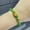 Green Agate, variant on K-KED Pure 24K Gold Bracelet 3D Hard Gold Lotus Gold Bead Agate Jadeite Bracelet 7inch-Green Agate