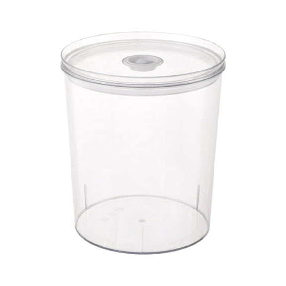 8L Food Grade Plastic Hand Bucket Transparent Round Storage Bucket Household Ice Cream Storage Tank with Lid Moisturee-proof Household Spaghetti Flour Bucket