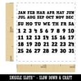 thumbnail image 2 of Perpetual Calendar Date Fill-In with Days of the Week Month Self-Inking Rubber Stamp Ink Stamper - Blue Ink - Small 1 Inch, 2 of 7
