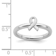thumbnail image 4 of Sterling Silver Awareness Ribbon Ring, 4 of 7