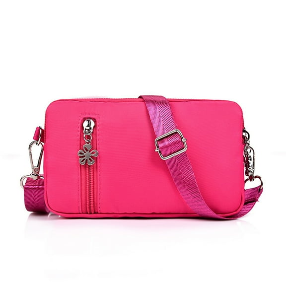 Crossbody Cell Phone Bag for Women Wallet Purse-rose red