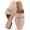 Apricot, variant on Ecetana Women's Mules Classic Suede Slip On Shoes Closed Toe Backless Flat Loafer Slides for Business Work Office Casual
