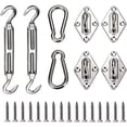 thumbnail image 1 of Shade Sail Hardware Kit, Heavy Sunshade Sail Stainless Steel Hardware Kit for Garden Outdoor Triangle Square Rectangle Sunshade Sail Installation, 1 of 5