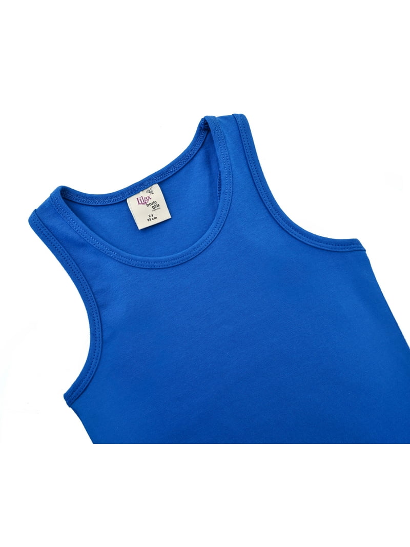 Lilax Girls' Racerback Tank Top Royal Blue 3 Years - Walmart.com