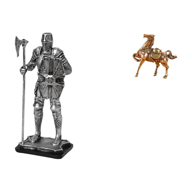 Figura de escritorio,Estatua de caballero,arte,artesanía,coleccionable,escritorio,oficina,Figura de caballo,Adorno de caballo,escultura animal,decoración de escritorio,Figuras de caballos