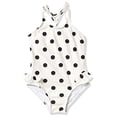 thumbnail image 2 of Jessica Simpson Girls' Toddler 1pc Swimsuit, Black DOT, 3T, 2 of 2