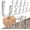 Rustic Antique White, variant on 2026 Best 10 Pack Black Powder Coated Railroad Spike Cast Iron Hooks, Hand Forged Blacksmith Wall Mount Hooks, Rustproof Indoor Outdoor Farmhouse Hooks for Coats, Bags & Plant Pots