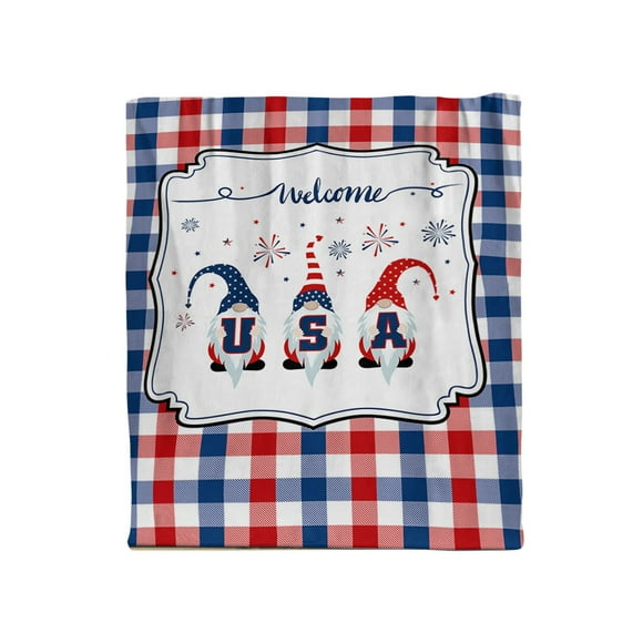 Clearance! Thickened Blanket Office Nap Blanket Printed Warm Blanket American Star Spangled Flag Flannel Air Conditioning Sleeping Blanket