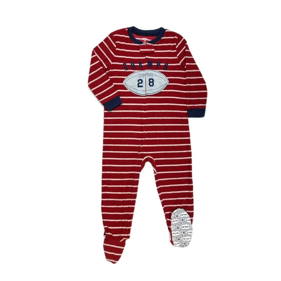 Carter's Boy's Football Champ Fleece Footed Pajama Sleeper, Size 3T