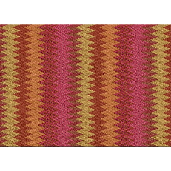 Ahgly Company Machine Washable Indoor Rectangle Transitional Orange Area Rugs, 8' x 10'