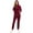 Red, variant on DuoJiaJ Track Suits for Women Set Casual 2 Piece Outfits Sweatsuit Black L