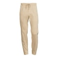 thumbnail image 2 of No Boundaries Men's and Big Men's Stretch Twill Slim Fit Joggers, 2 of 5