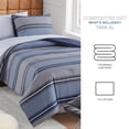 thumbnail image 3 of Campus Comforts by New Sega Home 2-Piece Reversible Comforter Set, Henry, Blue/Gray, Twin-XL, 3 of 8