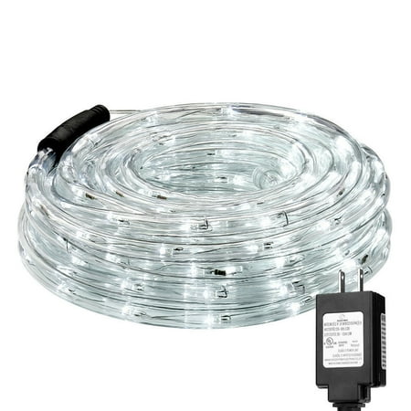 - Lighting EVER 33ft/10m LED Rope Light 120V Party Home Christmas Xmas Lighting 240 LEDs LED Rope Light Daylight