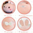 thumbnail image 5 of Almohada de peluche de conejito rosa de 21,7 ", almohada suave para abrazar, juguetes de peluche de conejito, almohada de muñeco de conejo bonito con alas, regalos f JFHHH pequeña, 5 of 5