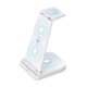 thumbnail image 1 of Irfora Reemplazo para iPhone12 11 X XR XS Samsung Galaxy S9 S8 iWatch 5 4 3 2 1 Cargador inalámbrico Airpods Soporte 3 en 1 Estación de carga inalámbrica rápida con certificación Qi Irfora Base de carga, 1 of 7