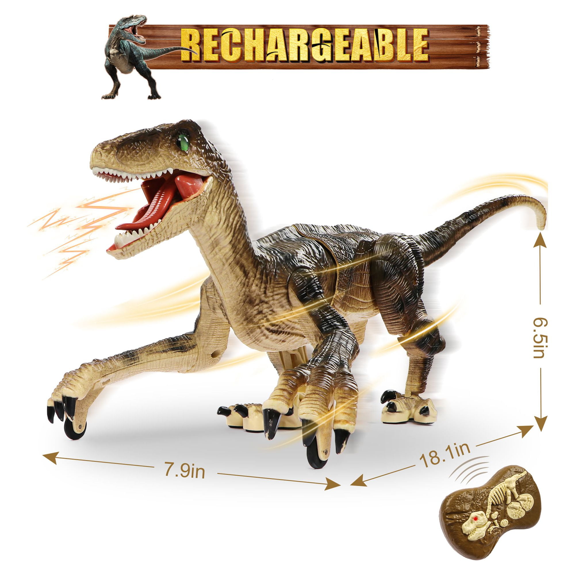  Hot Bee Dinosaurs for Boys Age 4-7 8-12, Velociraptor