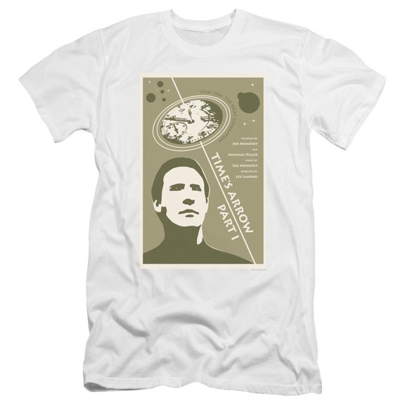 Star Trek Tng Season 5 Episode 26 Premium Canvas Adult Slim Fit 30/1 T-Shirt White