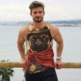thumbnail image 6 of Balery Western French Bulldog Cowboy Pattern Men's Workout Tank Top Gym Muscle Tee Fitness Bodybuilding Sleeveless T Shirt Quick Dry Fit Muscle Tank Top Slim-Fit Tank-Large, 6 of 7