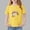 Yellow, variant on Piuwrlz Girl Graphic Shirts Tops Girls Short T-Shirts Sleeve Crew Neck Pullover Black Size 7-8 Years