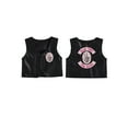 thumbnail image 2 of BemeyourBBs Toddler Leather Vest Jacket Dress Letter Embroidery Sleeveless Coat, 2 of 9