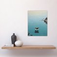 thumbnail image 4 of A Cow at Sea Surreal Seascape Oil Painting Blue Grey White Magical Realism Bathroom Artwork Unframed Wall Art Print Poster Home Decor Premium, 4 of 5