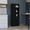 Black, variant on 66.9-Inch Kitchen Storage with Three Doors and Shelves / Functional Design for Kitchen