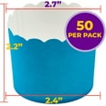 DecoPac Blue Scalloped Baking Cups,50 Count(Pack of 1), Perfect For