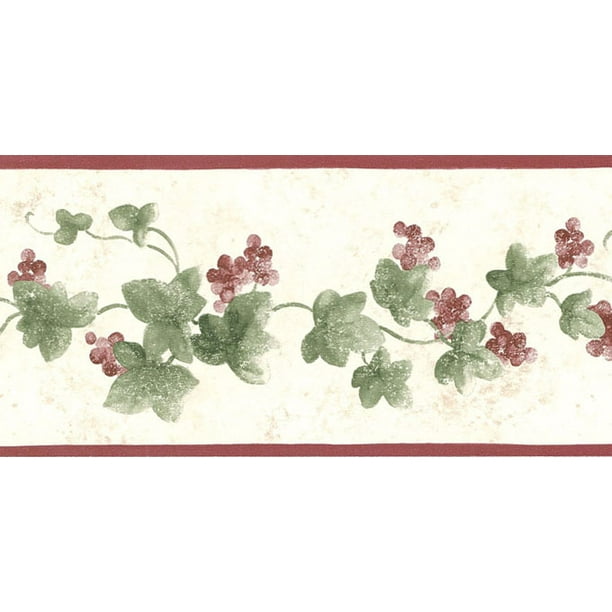 878631 Narrow Ivy Wallpaper Border SM8433b