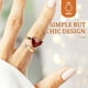 thumbnail image 3 of Anillo de circonita con corazón rojo ajustable para mujer, anillo abierto para el dedo índice, joyería única y de moda para Navidad, aniversarios y ocasiones especiales, 3 of 8