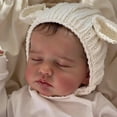 thumbnail image 6 of Realistic Reborn Baby Dolls, 19 inches Soft Cloth Body Baby Dolls, Sleeping Real Life Cute Baby Doll with Toy Accessories Gift Set for Kids Age 3+, 6 of 6